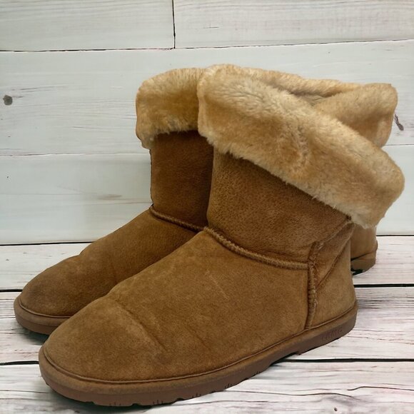 Lamo Australia Chestnut Shearling Sheepskin Winter‎ Boots Size 11 - Picture 1 of 9